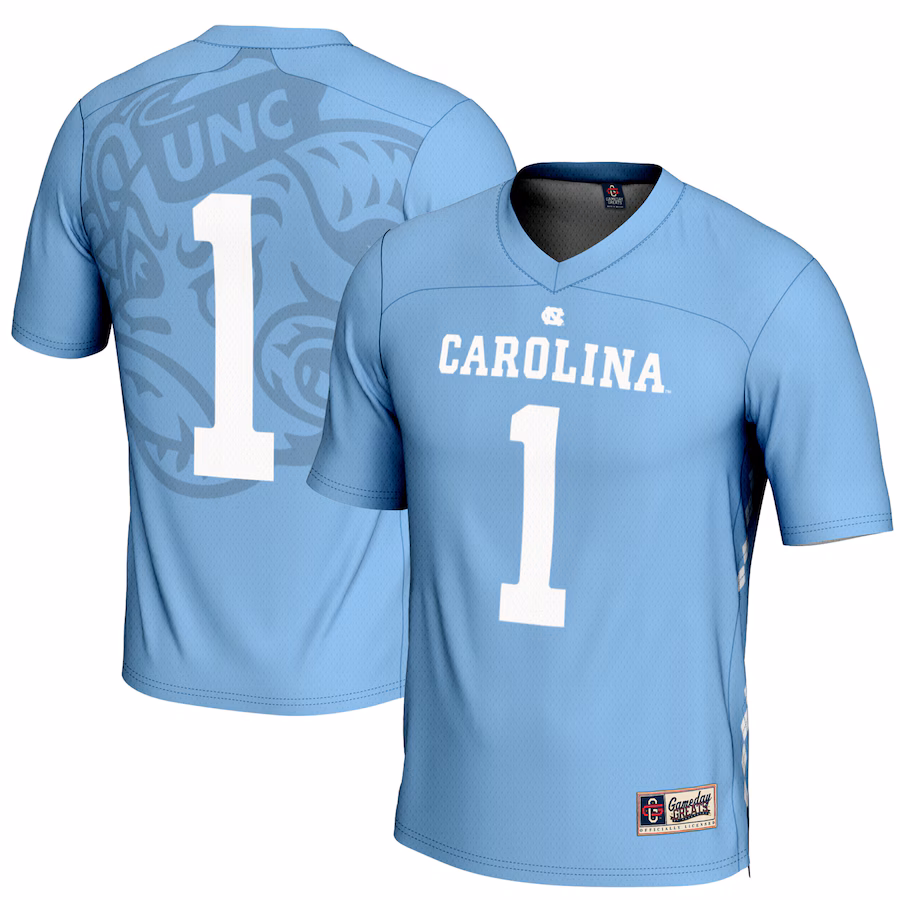 Men's GameDay Greats #1 Carolina Blue North Carolina Tar Heels Lightweight Men's Lacrosse Jersey - Jersey