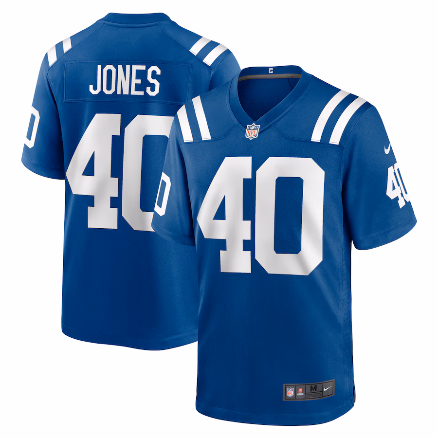 Men's Indianapolis Colts Jaylon Jones Nike  Royal Team Game Jersey - Jersey