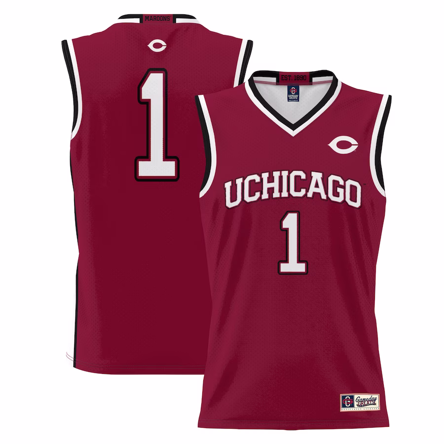 #1  UChicago Maroons GameDay Greats  Lightweight Basketball Jersey - Maroon - Jersey