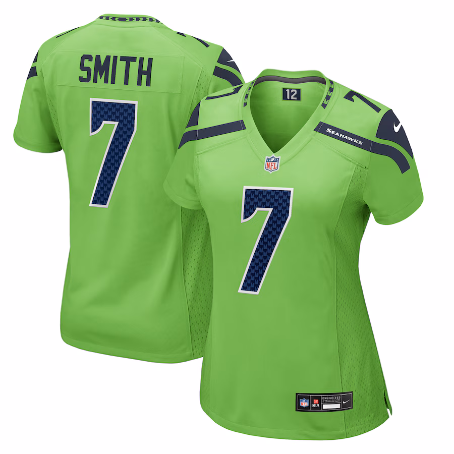 Women's Seattle Seahawks Geno Smith Nike Neon Green  Game Jersey - Jersey