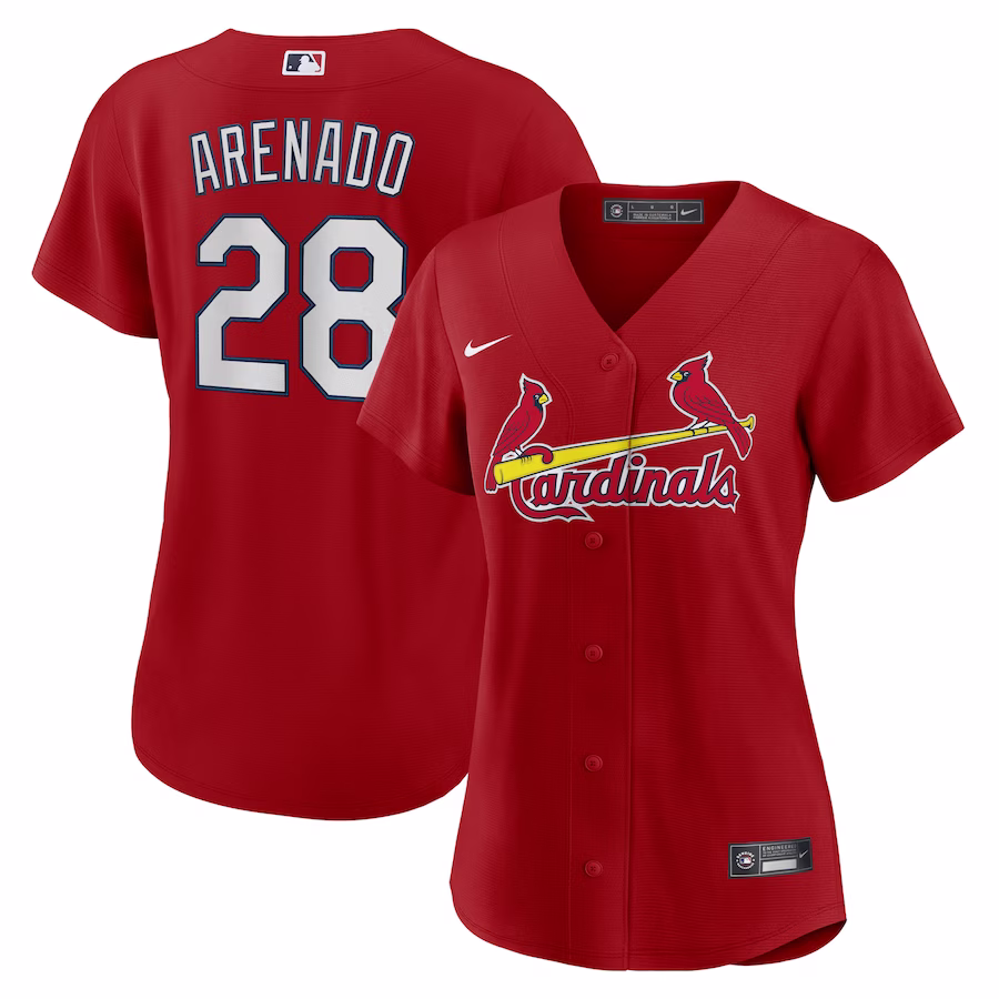Women's St. Louis Cardinals Nolan Arenado Nike Red Alternate Replica Player Jersey - Jersey