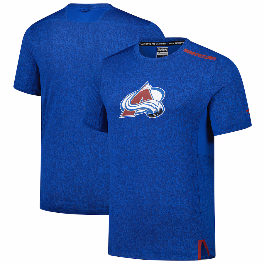 Men's Colorado Avalanche Fanatics Blue Authentic Pro Performance T-Shirt - Jersey