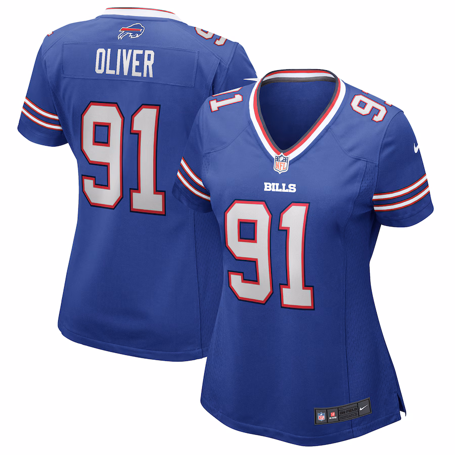 Women's Nike Ed Oliver Royal Buffalo Bills Game Jersey - Jersey