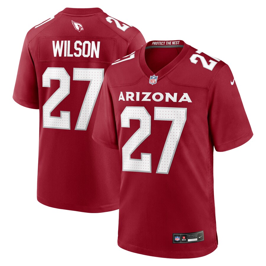 Men's Arizona Cardinals Divaad Wilson Nike  Cardinal Team Game Jersey - Jersey