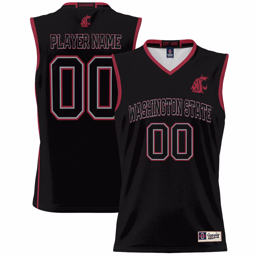 Washington State Cougars GameDay Greats Youth NIL Pick-A-Player Basketball Jersey - Black - Jersey