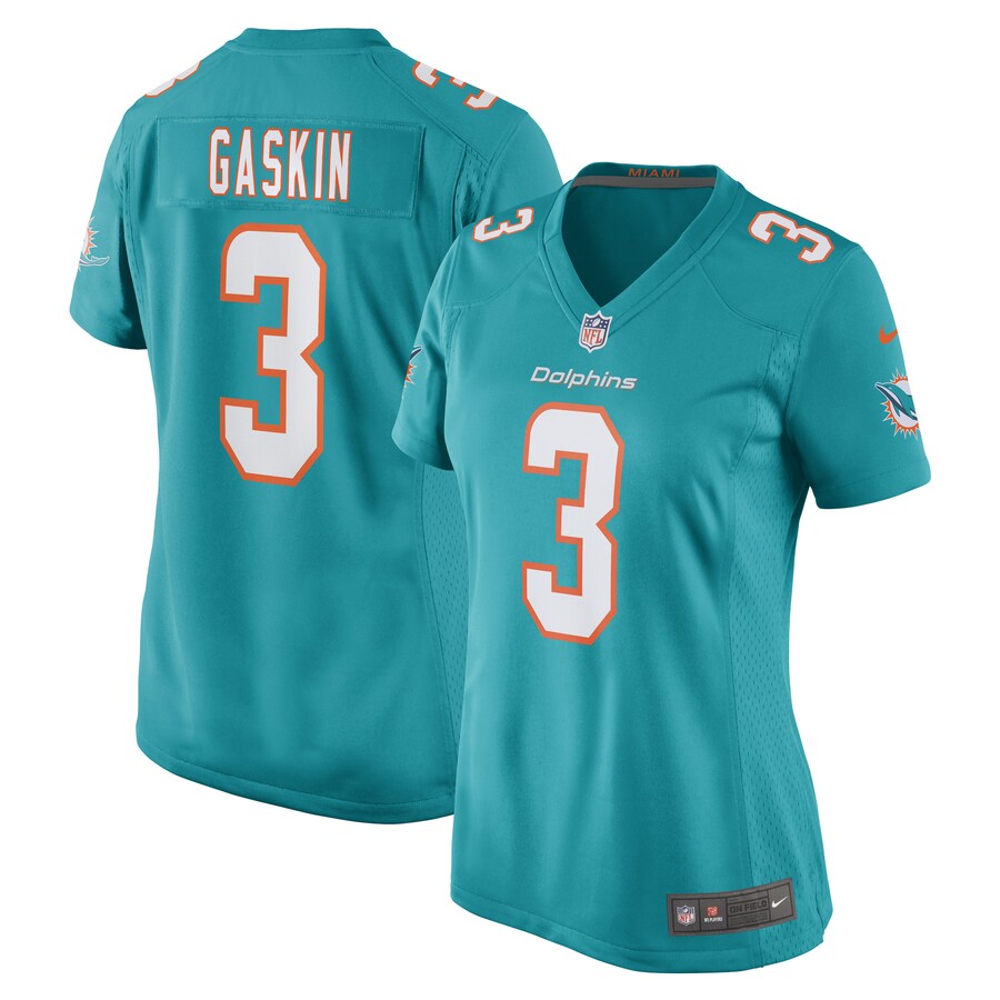 Women's Miami Dolphins Myles Gaskin Nike Aqua Game Player Jersey - Jersey