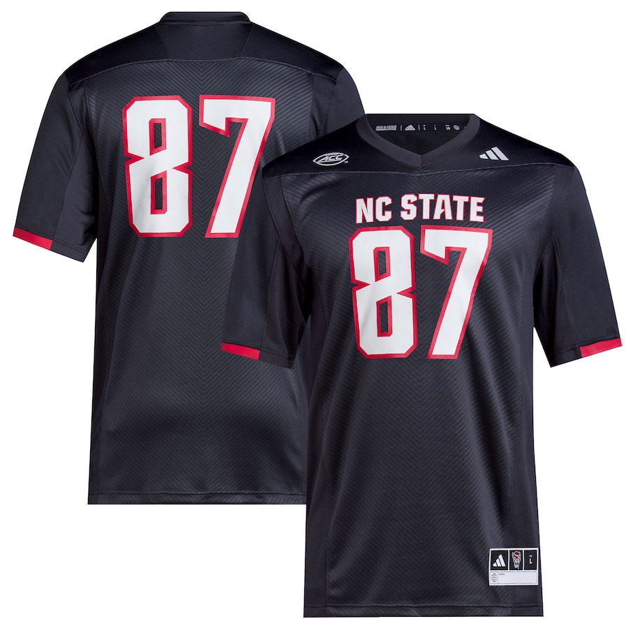 Men's adidas #87 Black NC State Wolfpack Premier Jersey - Jersey
