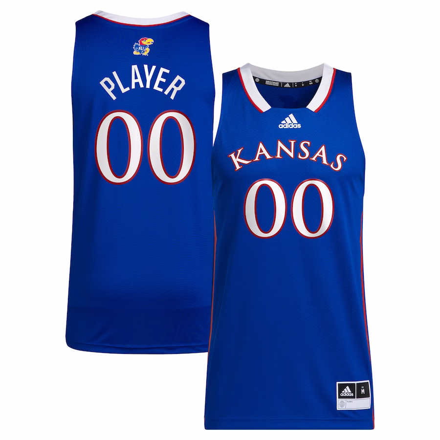 Kansas Jayhawks adidas Unisex Pick-A-Player NIL Men's Basketball Jersey - Royal - Jersey