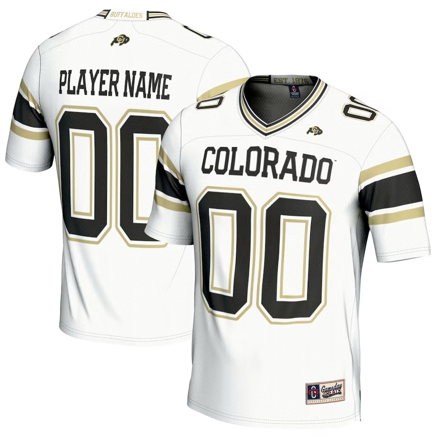 Colorado Buffaloes GameDay Greats NIL Pick-A-Player Football Jersey - White - Jersey
