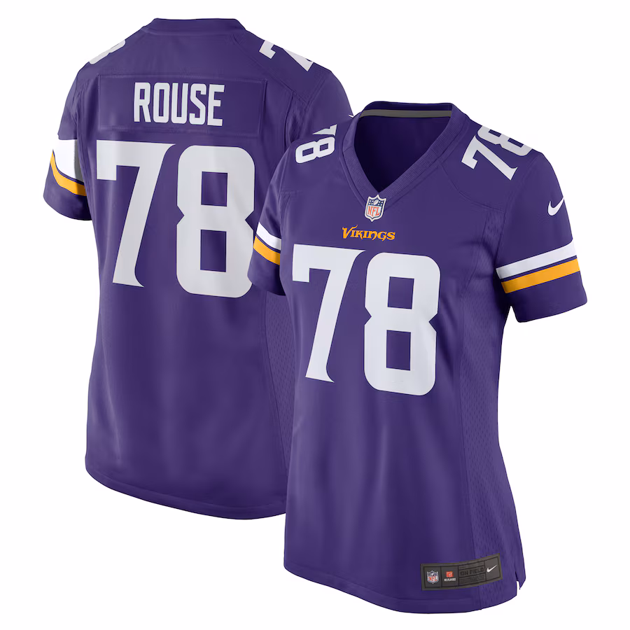 Women's Minnesota Vikings Walter Rouse Nike  Purple Game Jersey - Jersey