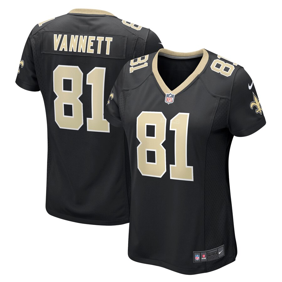 Women's New Orleans Saints Nick Vannett Nike Black Game Jersey - Jersey