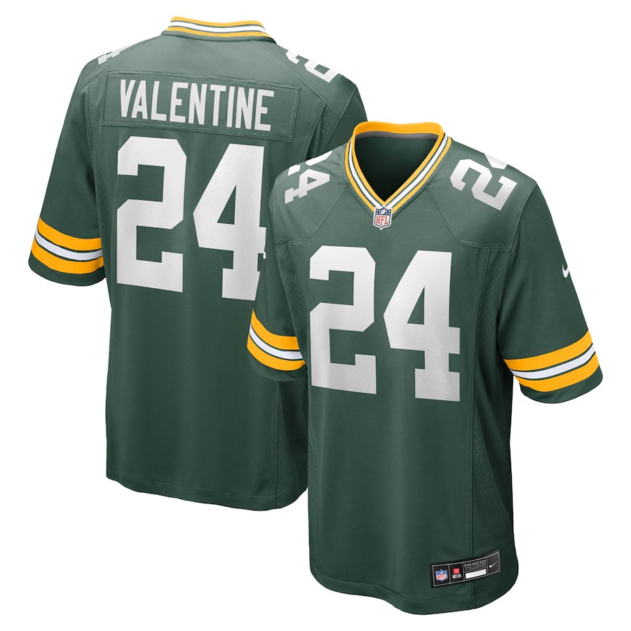 Men's Green Bay Packers Carrington Valentine Nike Green Game Jersey - Jersey