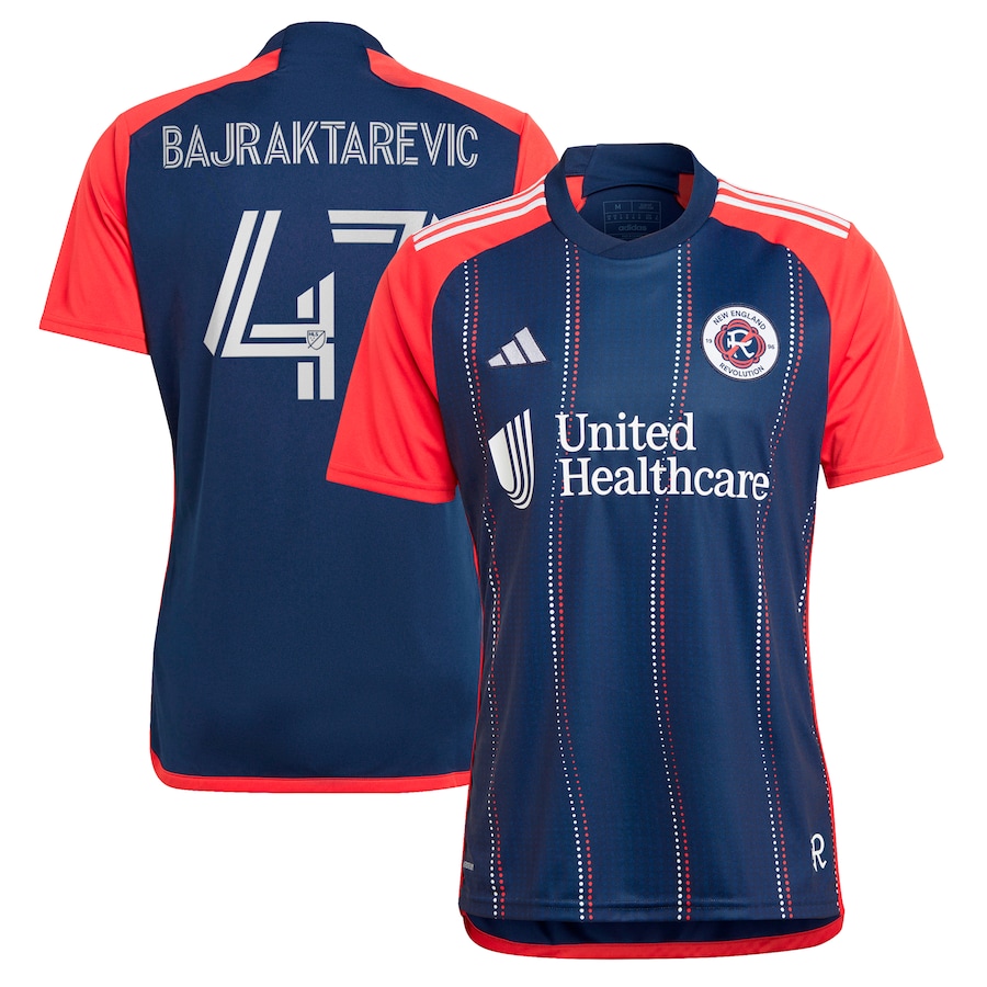 Men's New England Revolution Esmir Bajraktarevic adidas Navy 2024 Boston Tea Party Replica Player Jersey - Jersey