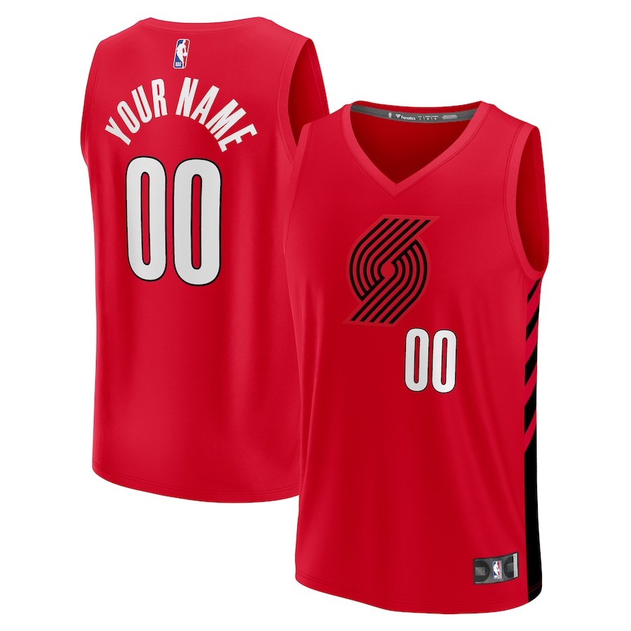 Youth Portland Trail Blazers  Fanatics Red Fast Break Replica Custom Jersey - Statement Edition - Jersey