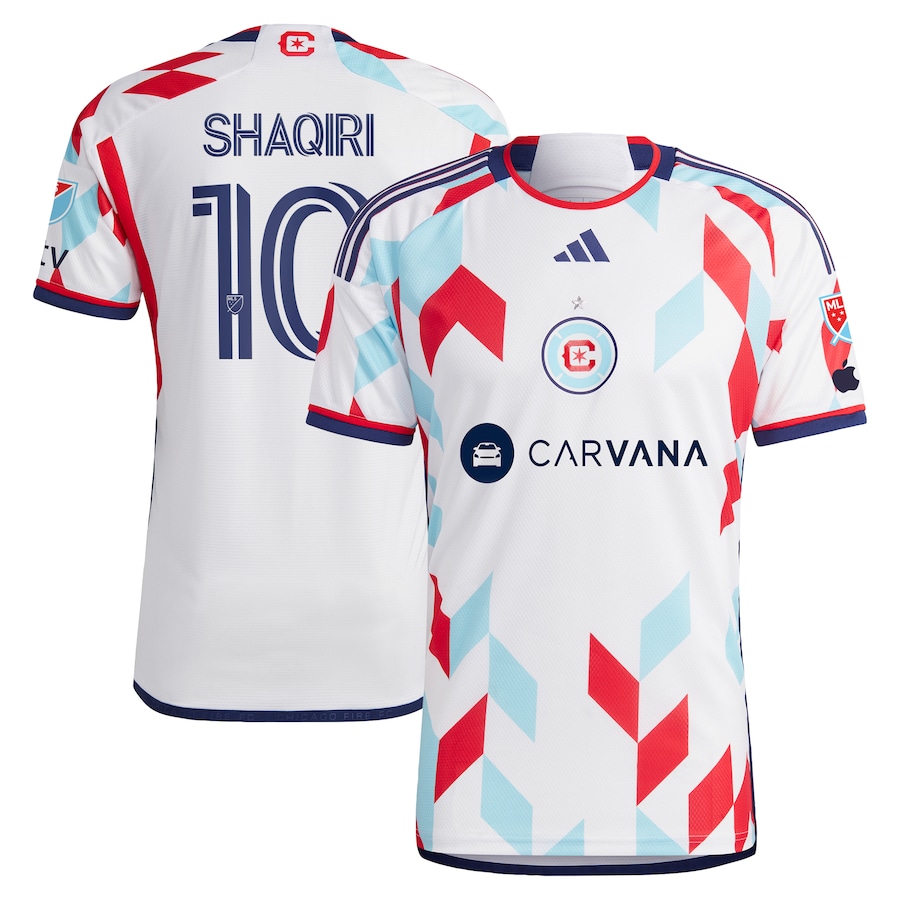 Men's Chicago Fire Xherdan Shaqiri adidas White 2024 A Kit For All Authentic Player Jersey - Jersey