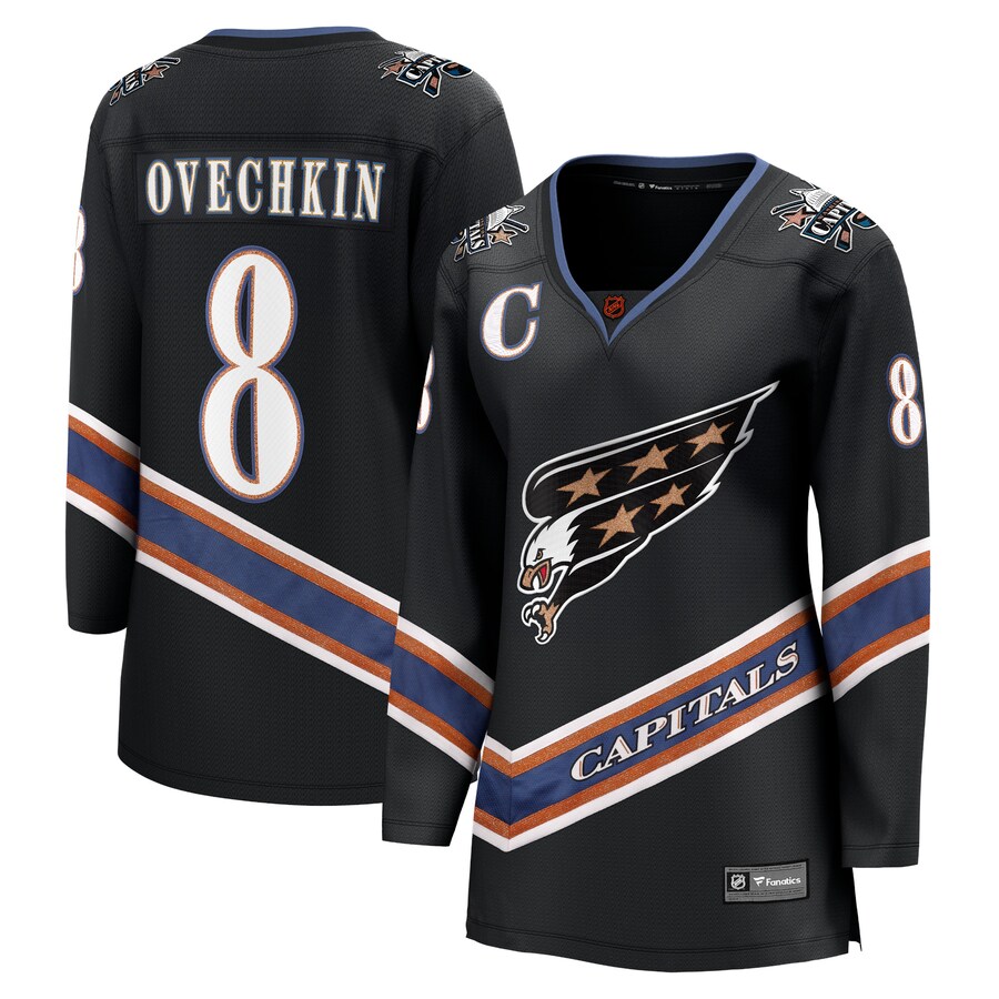 Women's Washington Capitals Alexander Ovechkin Fanatics Branded Black Special Edition 2.0 Breakaway Player Jersey - Jersey