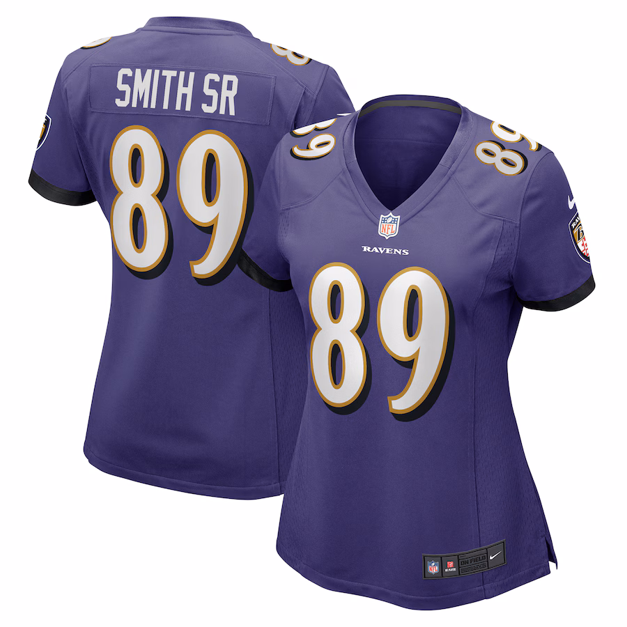 Women's Baltimore Ravens Steve Smith Sr. Nike Purple Retired Player Game Jersey - Jersey