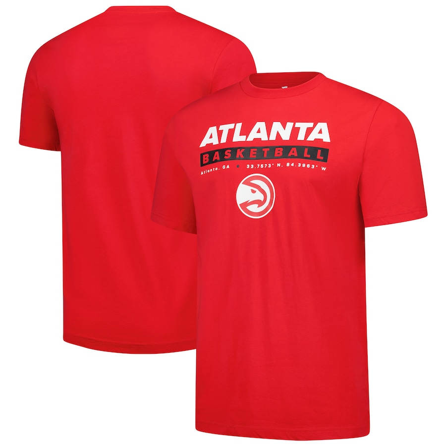 Men's Atlanta Hawks  Fanatics Red Location Just Net T-Shirt - Jersey