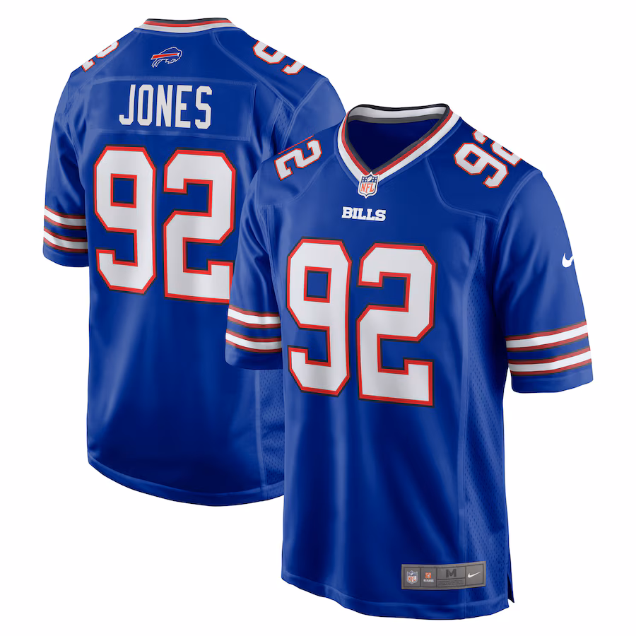 Men's Buffalo Bills DaQuan Jones Nike Royal Game Player Jersey - Jersey