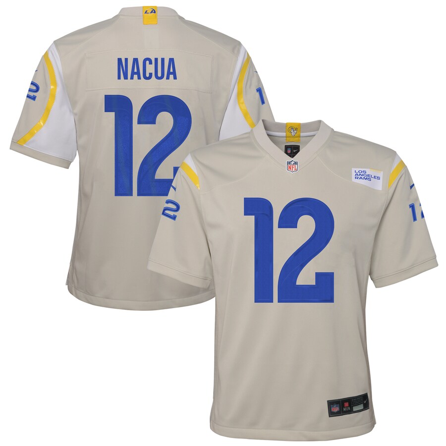 Youth Los Angeles Rams Puka Nacua Nike Bone Game Player Jersey - Jersey