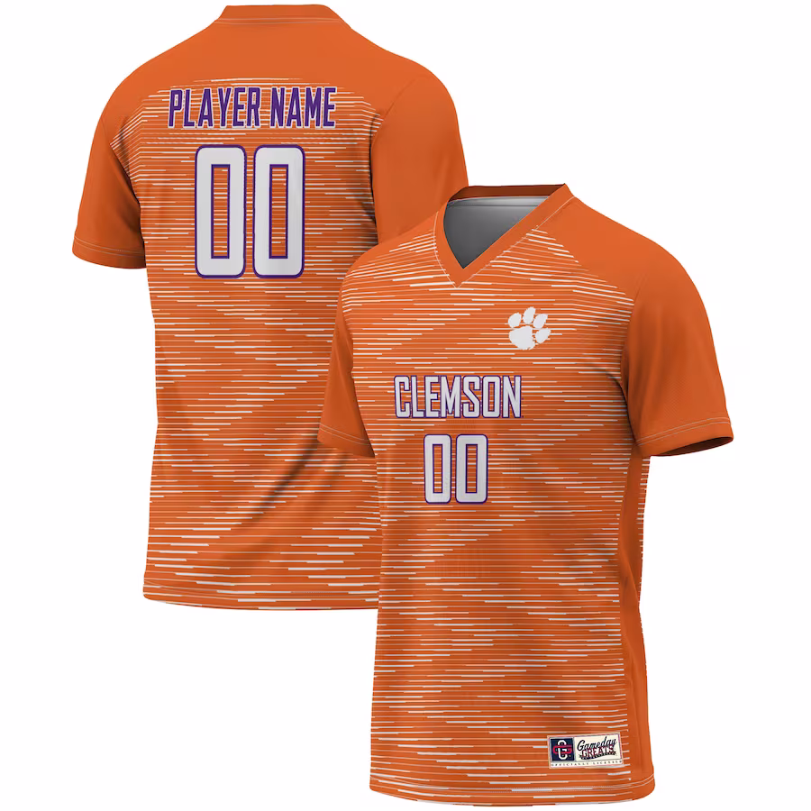 Clemson Tigers GameDay Greats Unisex Pick-A-Player NIL Lightweight Soccer Jersey - Orange - Jersey