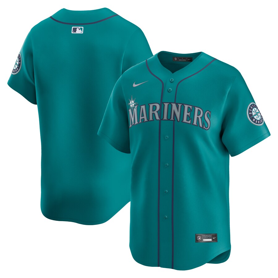 Men's Seattle Mariners  Nike Aqua  Alternate Limited Jersey - Jersey