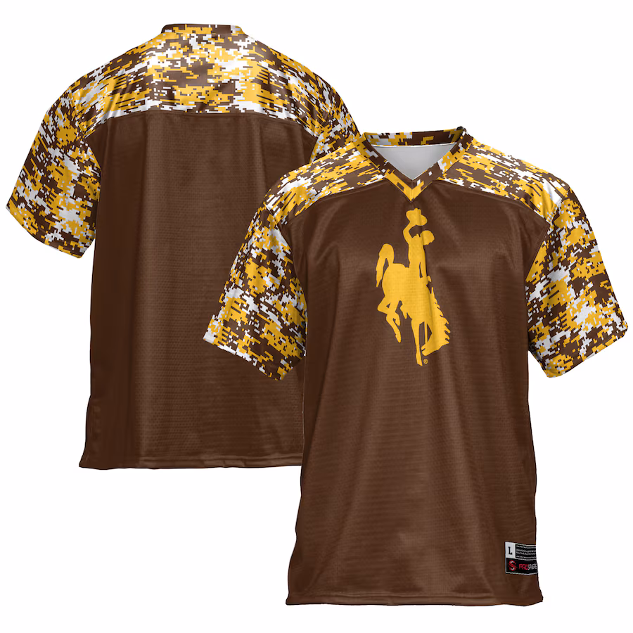 Men's GameDay Greats Brown Wyoming Cowboys Football Jersey - Jersey