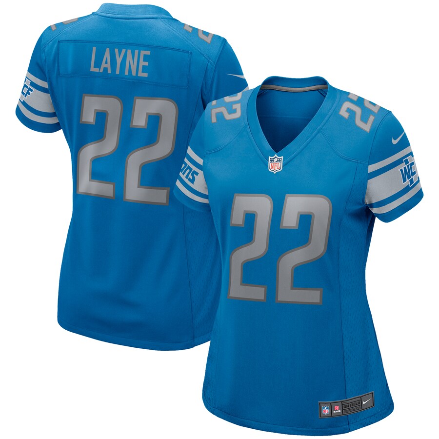 Women's Detroit Lions Bobby Layne Nike Blue Game Retired Player Jersey - Jersey