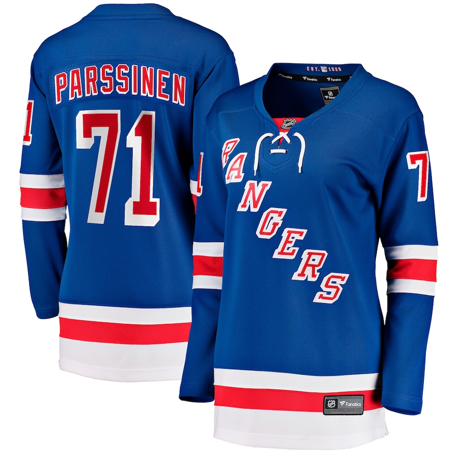 Women's New York Rangers Juuso Parssinen Fanatics Blue Home Breakaway Player Jersey - Jersey