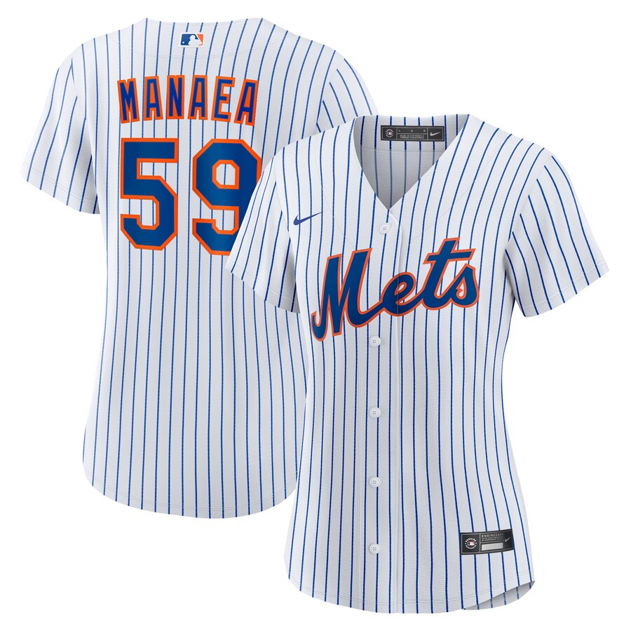 Women's New York Mets Sean Manaea Nike White Home Replica Jersey - Jersey