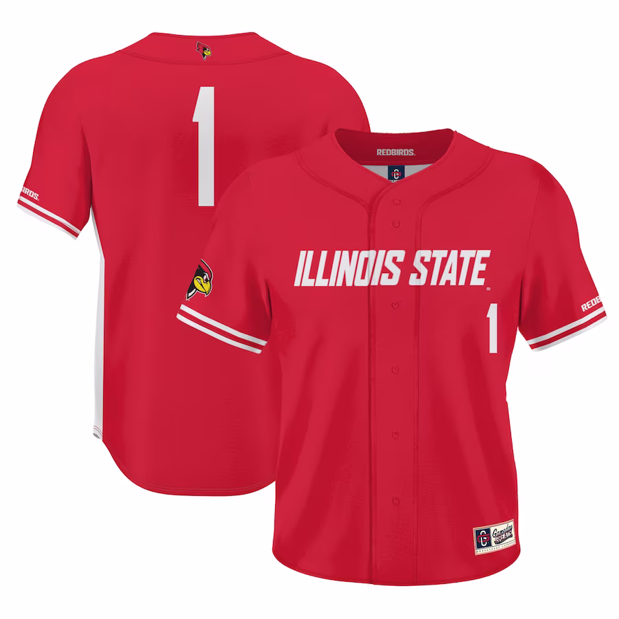 #1 Illinois State Redbirds GameDay Greats Youth Lightweight Baseball Jersey - Red - Jersey