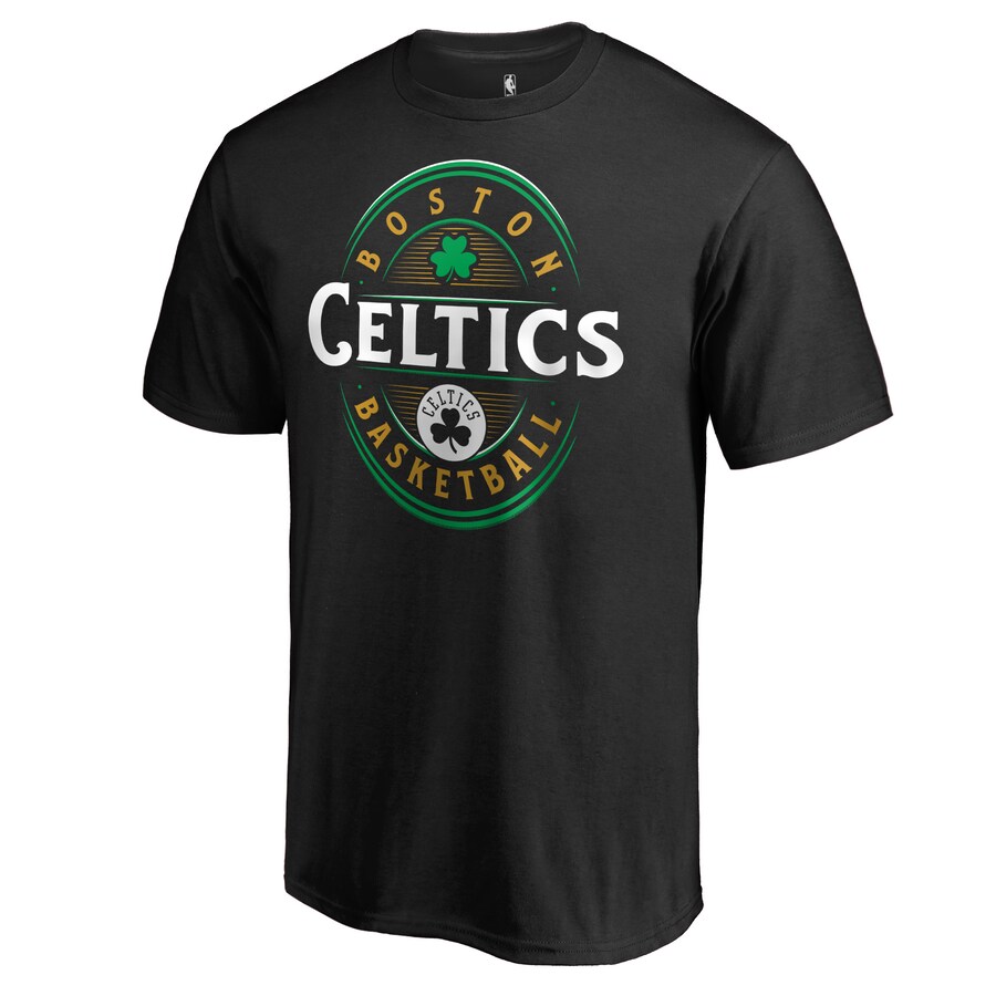 Men's Boston Celtics Black Forever Lucky T-Shirt - Jersey
