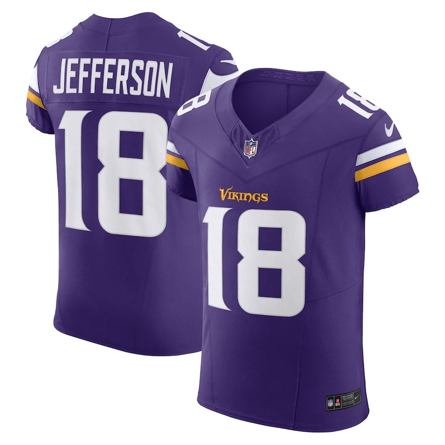 Men's Minnesota Vikings Justin Jefferson Nike Purple  Vapor F.U.S.E. Elite Jersey - Jersey