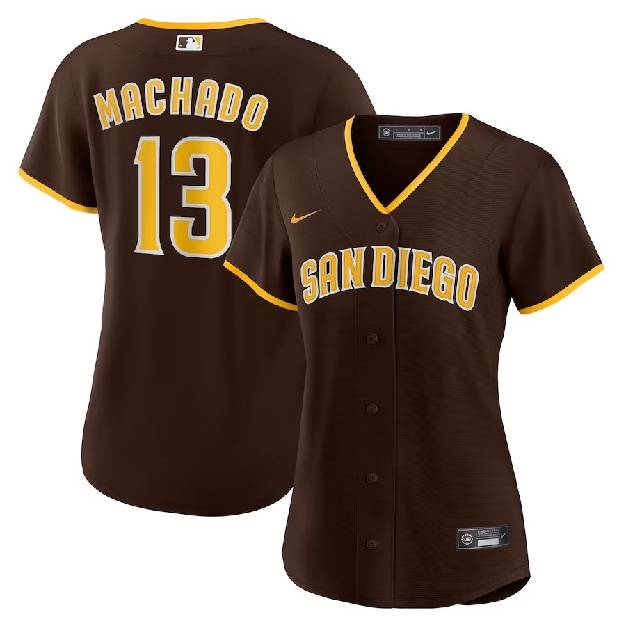 Women's San Diego Padres Manny Machado Nike Brown Road Replica Player Jersey - Jersey