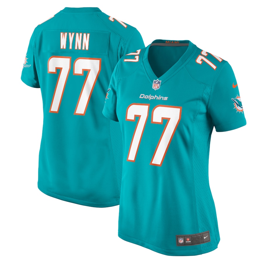 Women's Miami Dolphins Isaiah Wynn Nike Aqua Game Jersey - Jersey