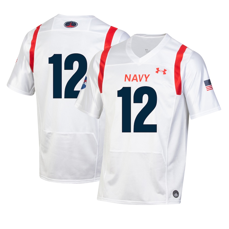 Men's Under Armour White Navy Midshipmen 2022 Special Games Replica Jersey - Jersey