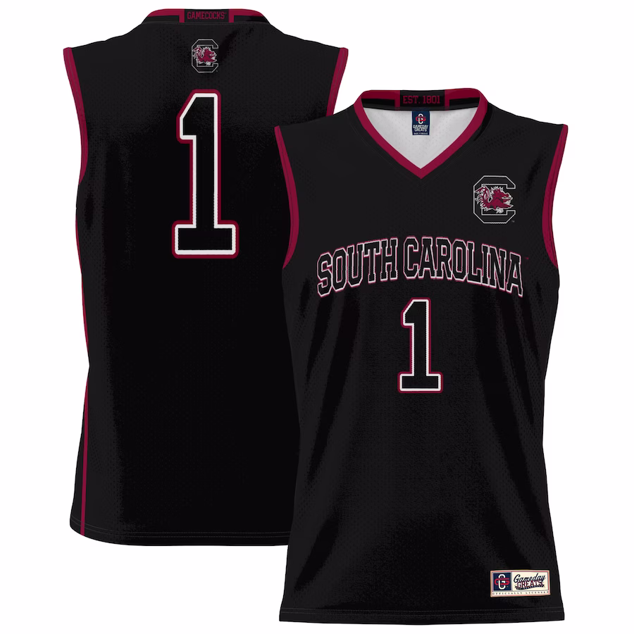 #1 South Carolina Gamecocks GameDay Greats Unisex Lightweight Basketball Jersey - Black - Jersey