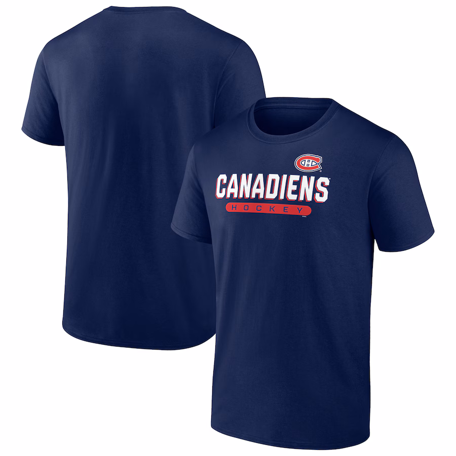 Men's Montreal Canadiens Navy Spirit T-Shirt - Jersey