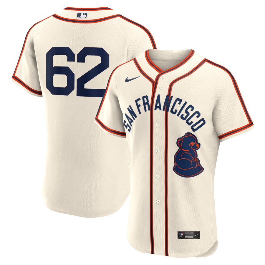Men's San Francisco Giants Logan Webb Nike Cream 2024 Rickwood Classic Authentic Player Jersey - Jersey