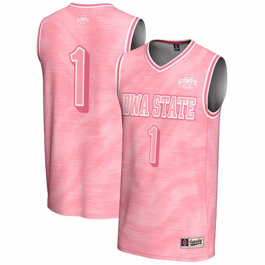 Youth GameDay Greats #1 Pink Iowa State Cyclones Lightweight Basketball Jersey - Jersey