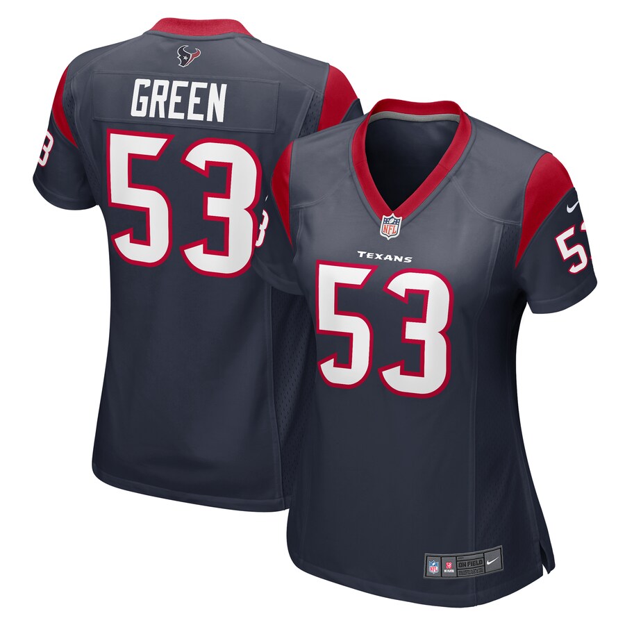 Women's Houston Texans Kendrick Green Nike  Navy Team Game Jersey - Jersey