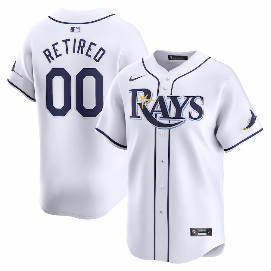 Men's Tampa Bay Rays Nike White Home Limited Pick-A-Player Retired Roster Jersey - Jersey