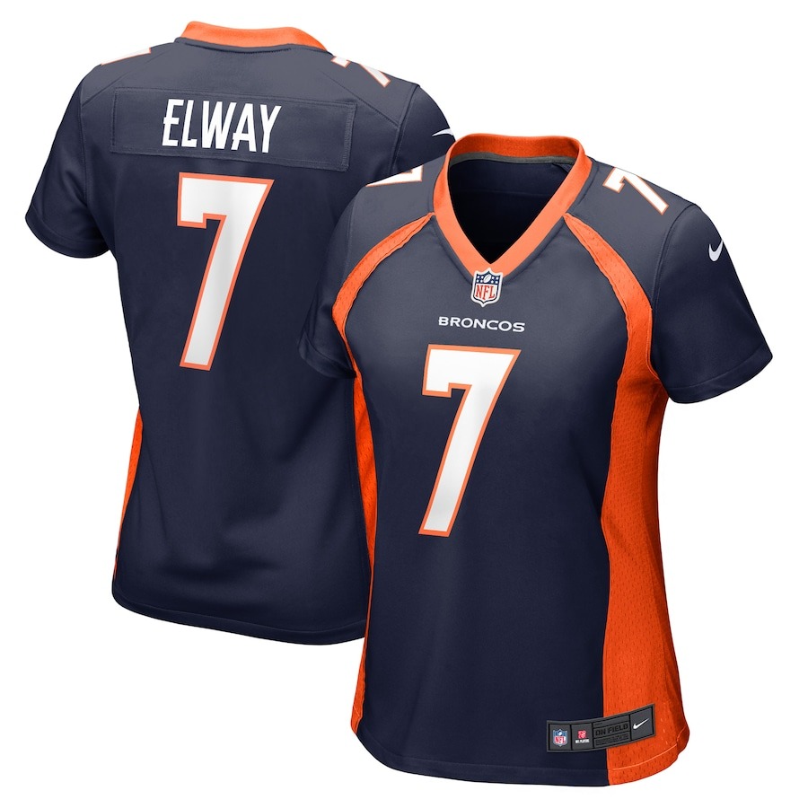 Women's Denver Broncos John Elway Nike Navy Retired Player Jersey - Jersey