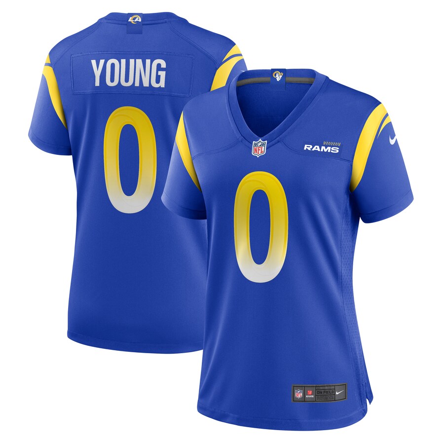 Women's Los Angeles Rams Byron Young Nike Royal Home Game Jersey - Jersey