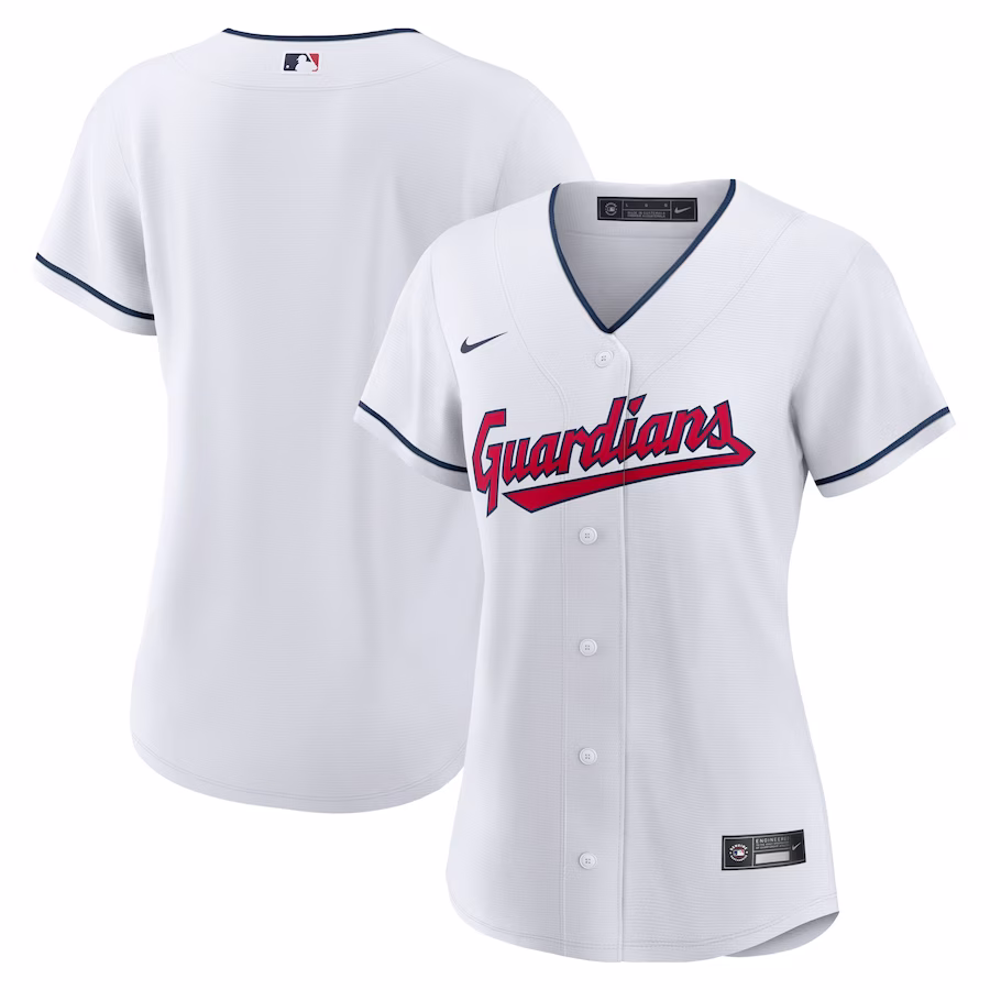 Women's Cleveland Guardians Nike White Home Blank Replica Jersey - Jersey