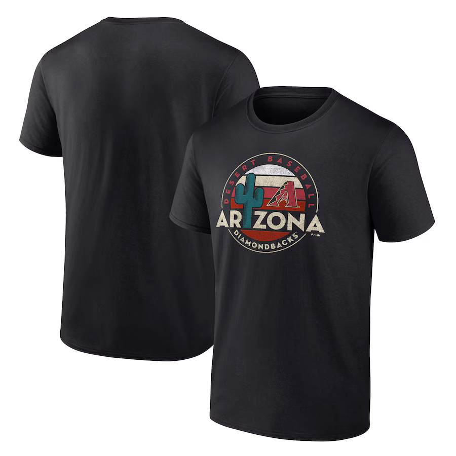 Men's Arizona Diamondbacks Black Hometown Desert Baseball T-Shirt - Jersey