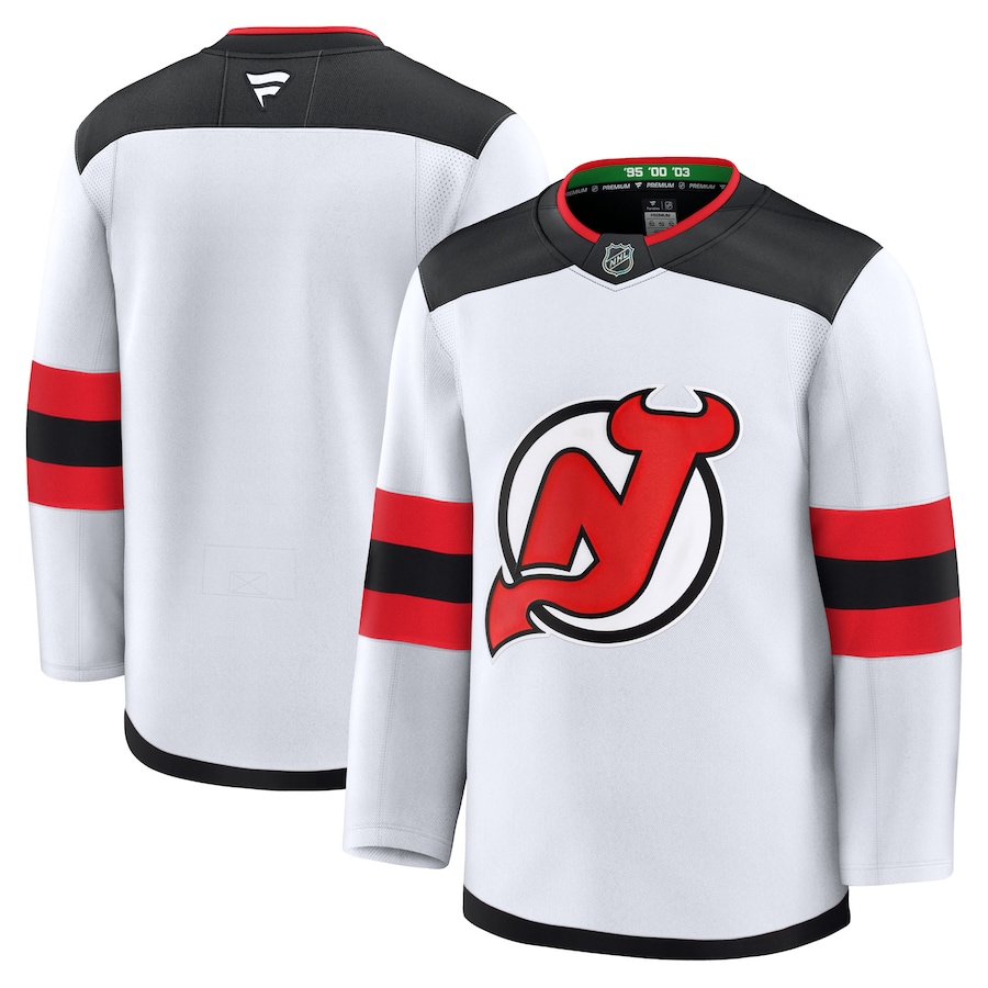 Men's New Jersey Devils Fanatics White Away Premium Jersey - Jersey