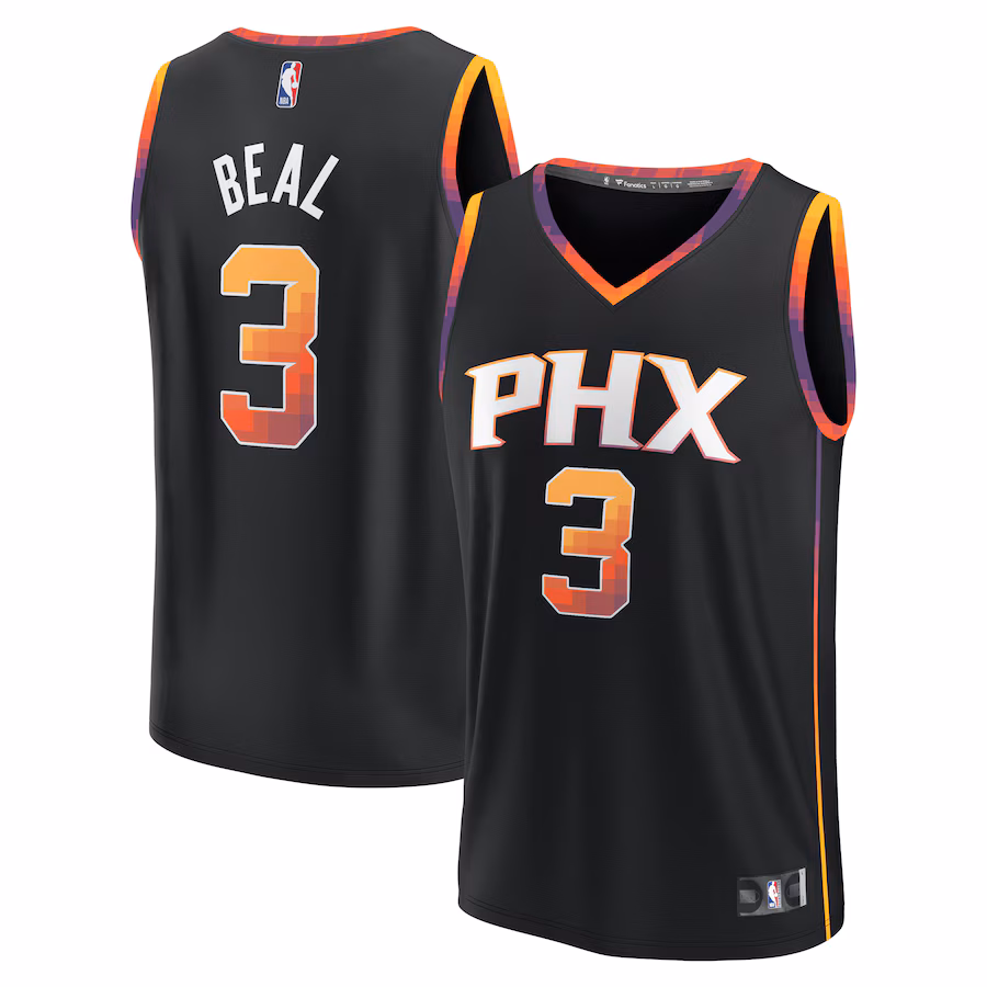 Men's Phoenix Suns Bradley Beal Fanatics Black Fast Break Player Jersey - Statement Edition - Jersey