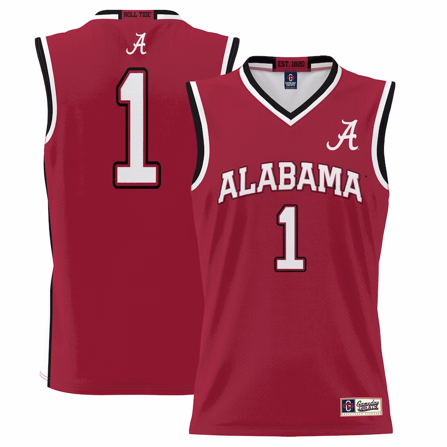 #1 Alabama Crimson Tide GameDay Greats Youth Lightweight Basketball Jersey - Crimson - Jersey