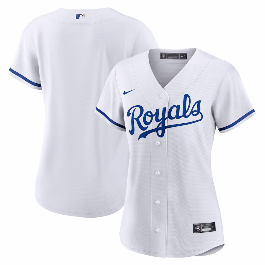 Women's Kansas City Royals Nike White Home Blank Replica Jersey - Jersey